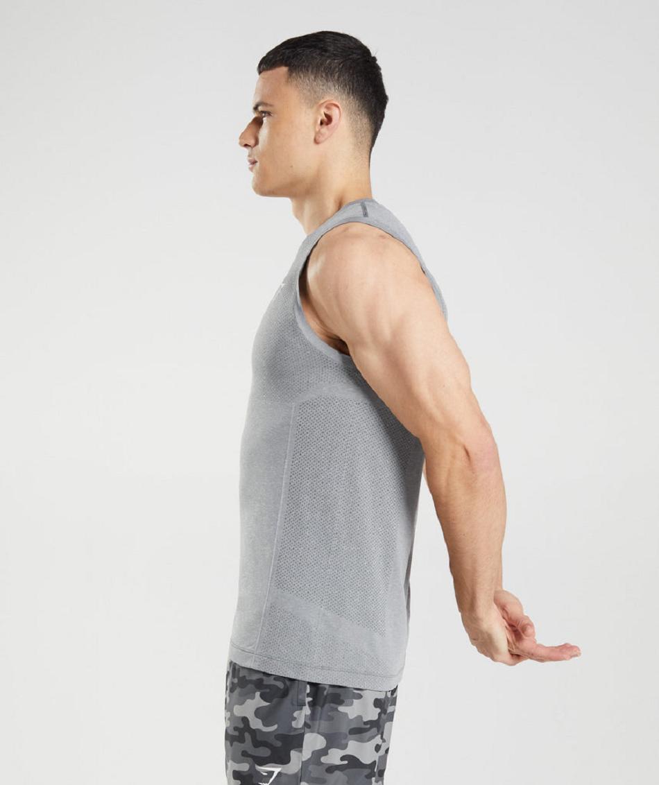 Camiseta Tirantes Gymshark Vital Seamless Light Hombre Gris | CO 3202CTV